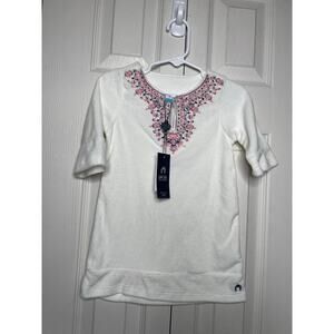 NEW CabanaLife Toddler Girl White Terry Cloth Swim Cover Up Size 2T UPF 50+